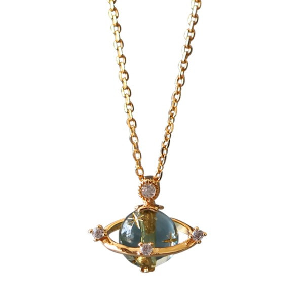 Ženska planetarna ogrlica s ukrasnim kamenčićima