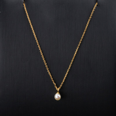 Õrn pärliripatsiga kaelakee