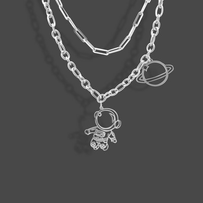 Γυναικείο κολιέ με μενταγιόν από τιτάνιο