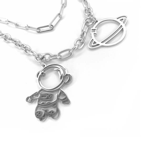 Γυναικείο κολιέ με μενταγιόν από τιτάνιο