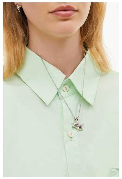 Μοντέρνο χρώμα κολιέ με μενταγιόν αστέρι για γυναίκες