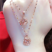 Νέο μοντέλο λεπτό γυναικείο κολιέ με μενταγιόν σε χρυσό χρώμα