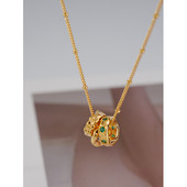 Γυναικείο μοντέρνο κολιέ με χρωματιστές πέτρες