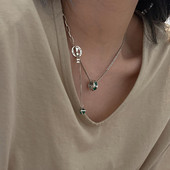 Γυναικείο κολιέ με μενταγιόν και πέτρες