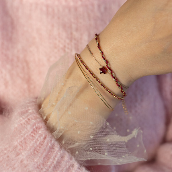 Γυναικείο βραχιόλι με μενταγιόν με αστέρι