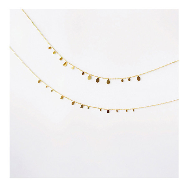 Naiste õrn kaelakee - kaks mudelit