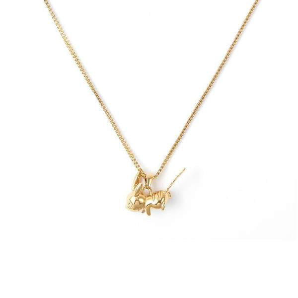 Γυναικείο κολιέ με μενταγιόν σε χρυσό και ασημί χρώμα