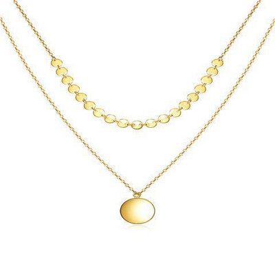 Naiste kahekihiline ripatsiga kaelakee