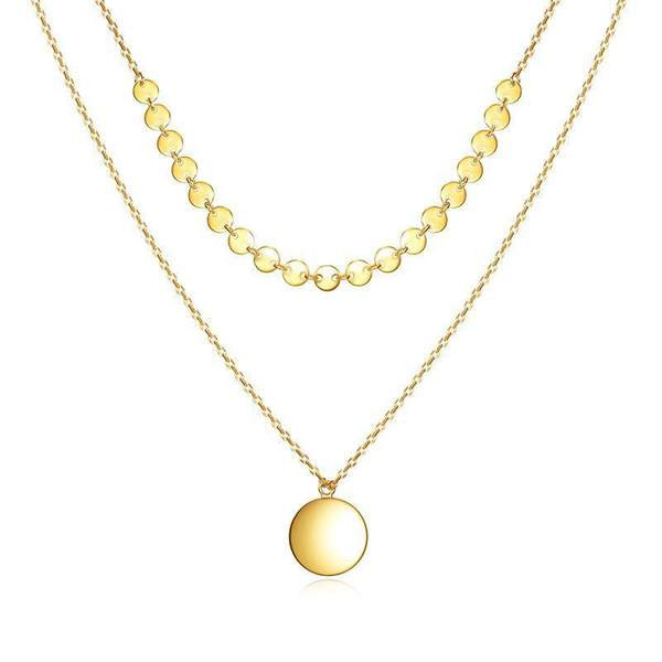 Naiste kahekihiline ripatsiga kaelakee