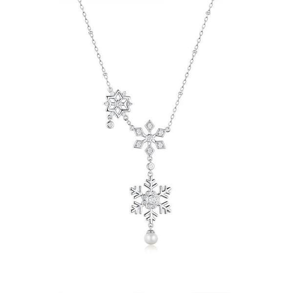 Γυναικεία λεπτή αλυσίδα με μενταγιόν - ασημί χρώμα