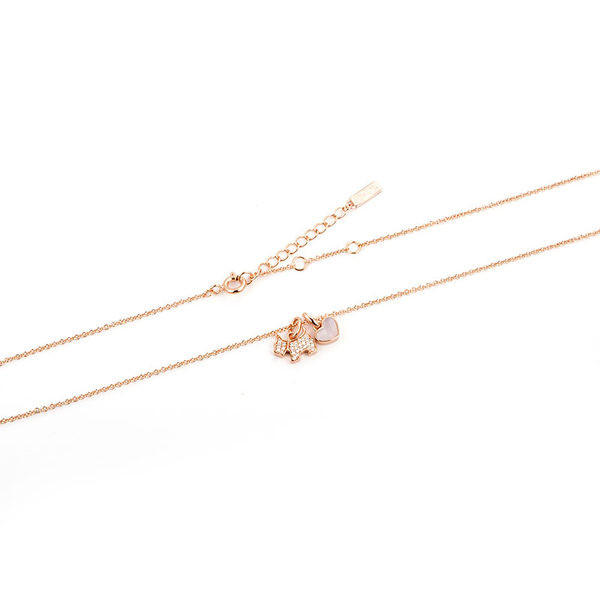 Γυναικείο κολιέ με μενταγιόν και πέτρες