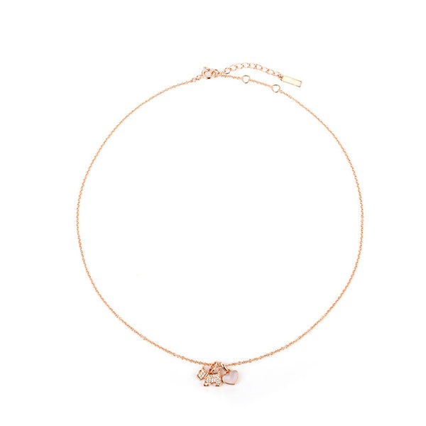 Γυναικείο κολιέ με μενταγιόν και πέτρες