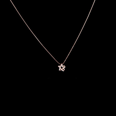 Γυναικείο λεπτό κολιέ με μενταγιόν αστέρι