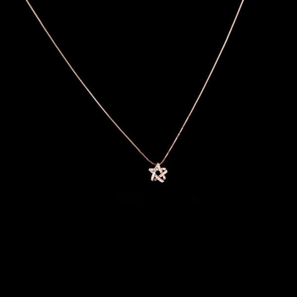 Γυναικείο λεπτό κολιέ με μενταγιόν αστέρι