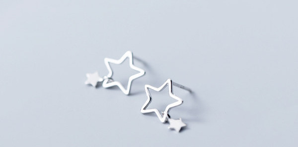 Γυναικεία casual σκουλαρίκια σε σχήμα αστεριού