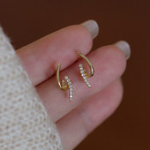 Naiste väikesed kivikestega kõrvarõngad