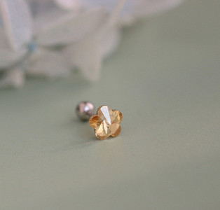 Λεπτά σκουλαρίκια λουλουδιών - πολλά χρώματα