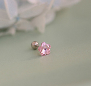 Λεπτά σκουλαρίκια λουλουδιών - πολλά χρώματα