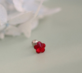 Λεπτά σκουλαρίκια λουλουδιών - πολλά χρώματα