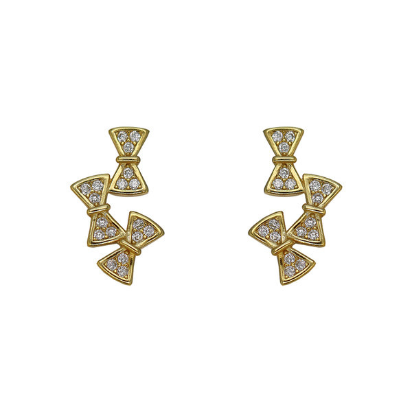 Moderne ženske naušnice u obliku trake