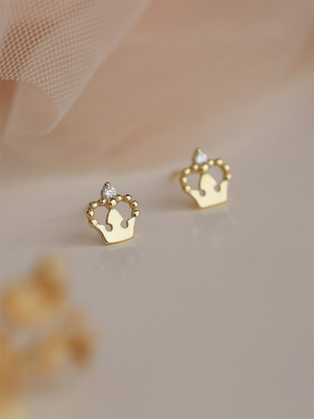 Γυναικεία σκουλαρίκια σε σχήμα Κορανίου σε δύο χρώματα