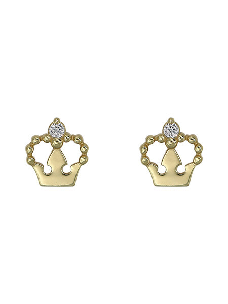 Γυναικεία σκουλαρίκια σε σχήμα Κορανίου σε δύο χρώματα