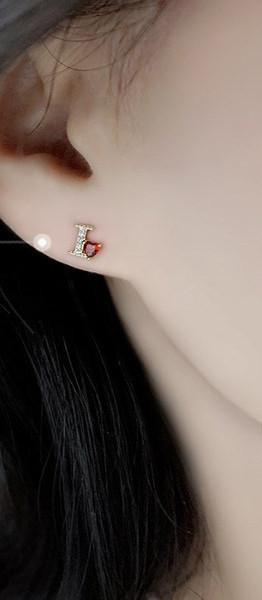 Moodsad naiste kividega kõrvarõngad - kuldset ja hõbedast värvi