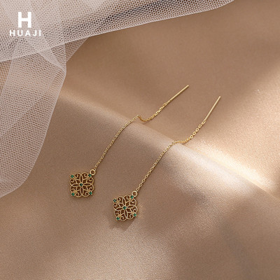 Νέο μοντέλο γυναικεία κρεμαστά σκουλαρίκια με πέτρες