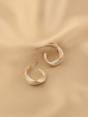 Ženske naušnice bež i zlatne boje