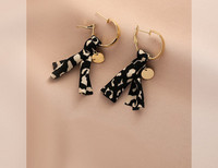 Νέο μοντέλο ρετρό σκουλαρίκια με animal print