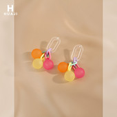 Uus mudel värvilise ripatsiga naiste kõrvarõngad