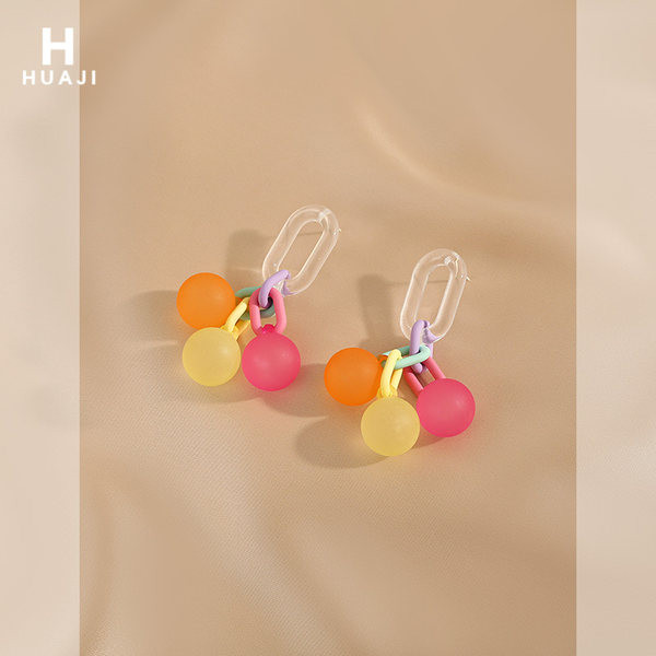 Uus mudel värvilise ripatsiga naiste kõrvarõngad