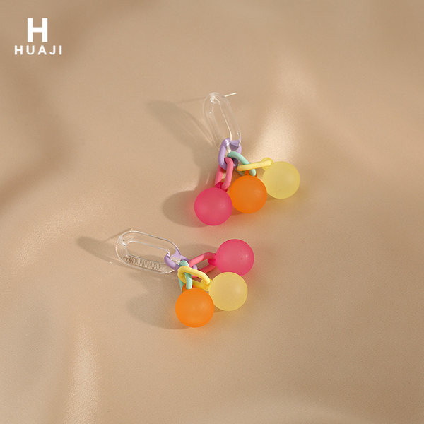 Uus mudel värvilise ripatsiga naiste kõrvarõngad