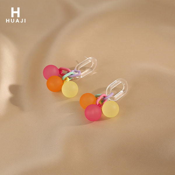 Uus mudel värvilise ripatsiga naiste kõrvarõngad