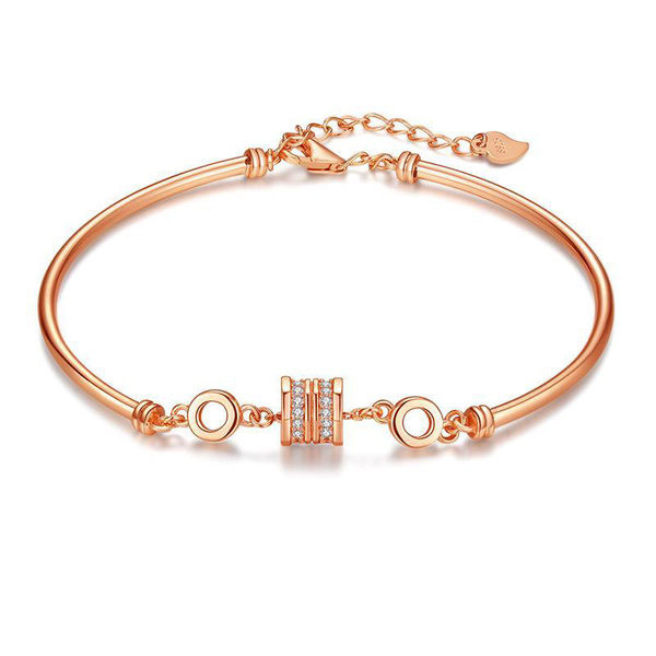 Zelta rokassprādze ar akmeņiem