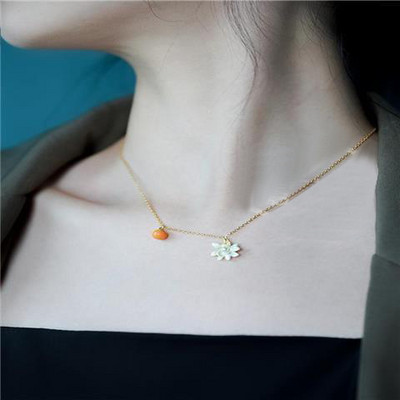 Γυναικείο μαργαριτάρι βραχιόλι με μενταγιόν λουλουδιών