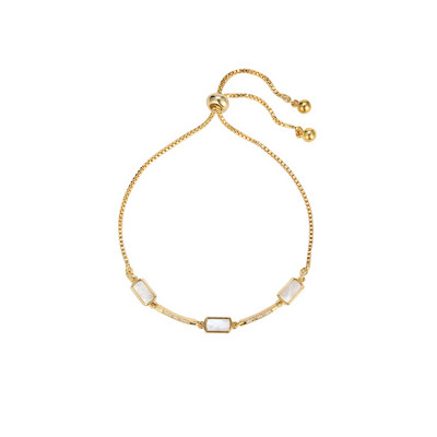 Μοντέρνο γυναικείο βραχιόλι με πέτρες σε χρυσό χρώμα