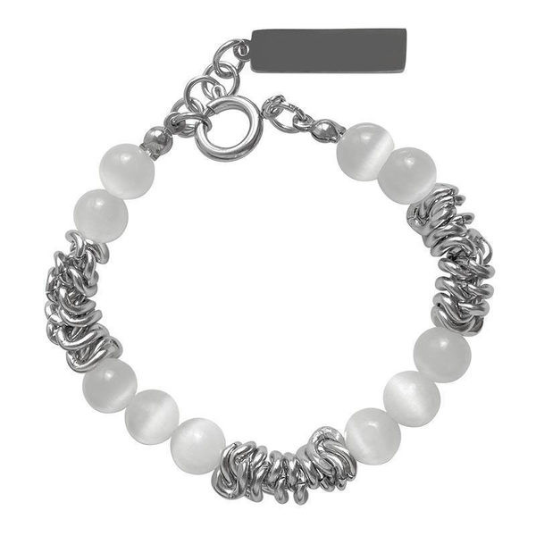 Γυναικείο μοντέρνο βραχιόλι με πέρλες