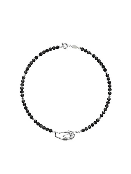 Γυναικείο λεπτό κολιέ με μεταλλικό κούμπωμα