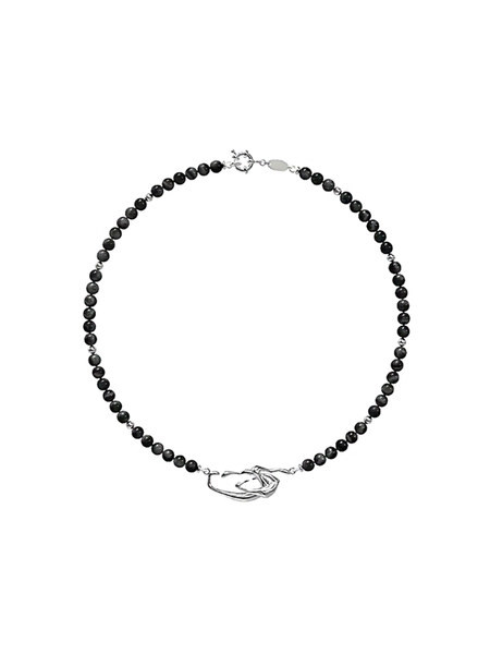 Γυναικείο λεπτό κολιέ με μεταλλικό κούμπωμα