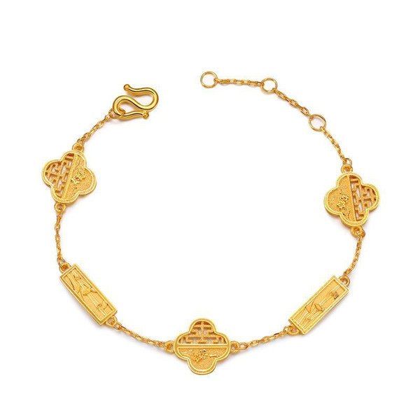 Μοντέρνο γυναικείο βραχιόλι σε χρυσό χρώμα