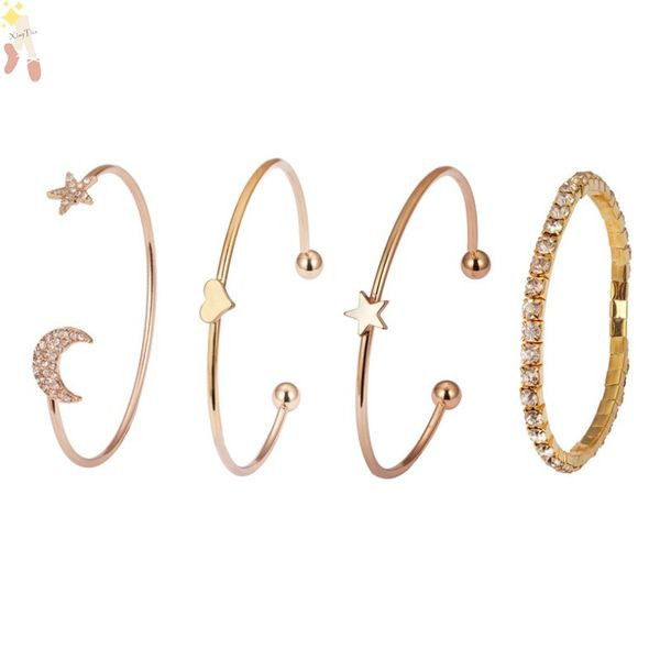 Moderan set ženskih narukvica s kamenčićima