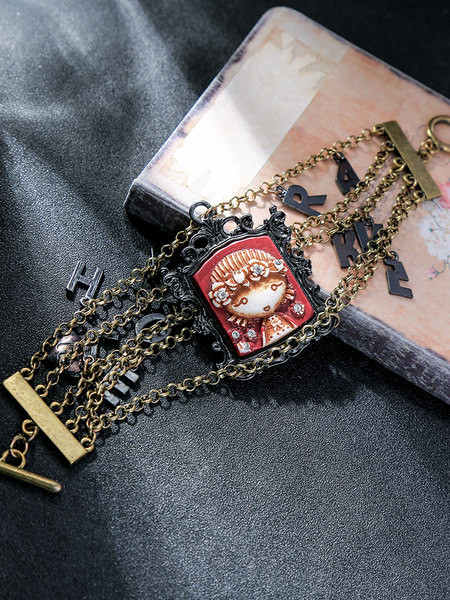 Γυναικείο ρετρό βραχιόλι με μεταλλική διακόσμηση