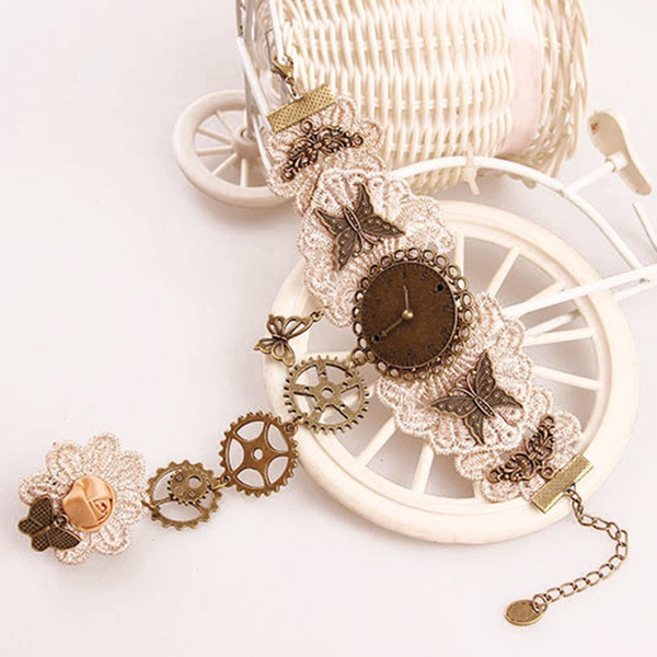 Naiste käevõru ja sõrmus 2 in 1 - retro stiilis