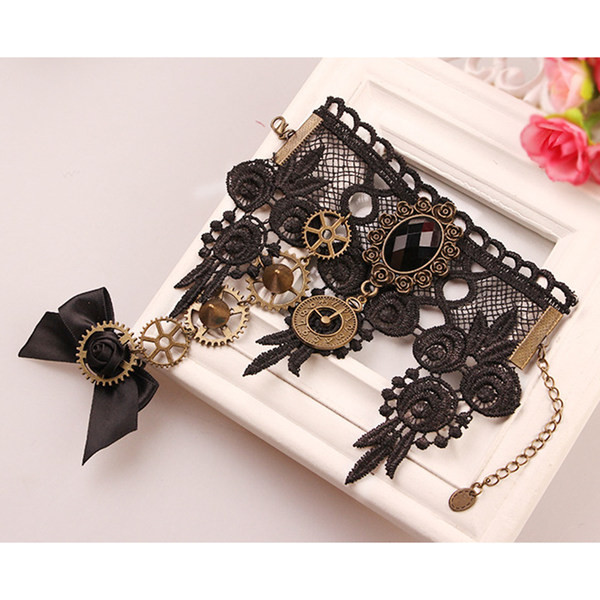 Μοντέρνο γυναικείο βραχιόλι με πέτρες και μεταλλικά στοιχεία