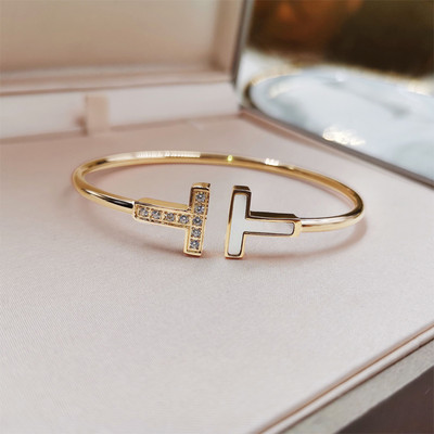 Μοντέρνο γυναικείο βολβό τύπου βραχιόλι - χρυσό και ασημί χρώμα