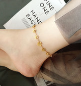 Μοντέρνο γυναικείο βραχιόλι για πόδια σε χρυσό χρώμα