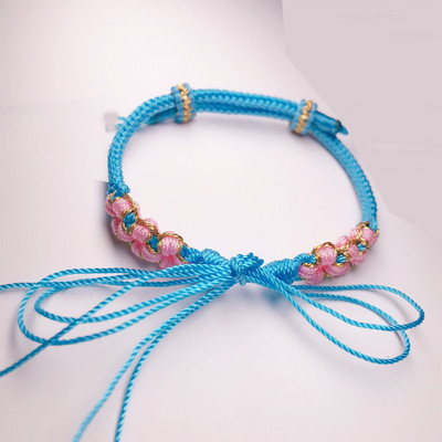 Γυναικείο υφασμάτινο βραχιόλι - διαφορετικά χρώματα