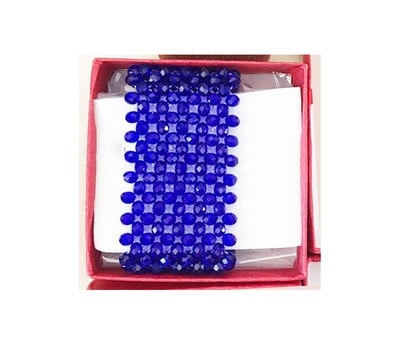 Φαρδύ βραχιόλι με χρωματιστές χάντρες