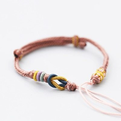 Casual γυναικείο υφασμάτινο βραχιόλι με γραβάτες